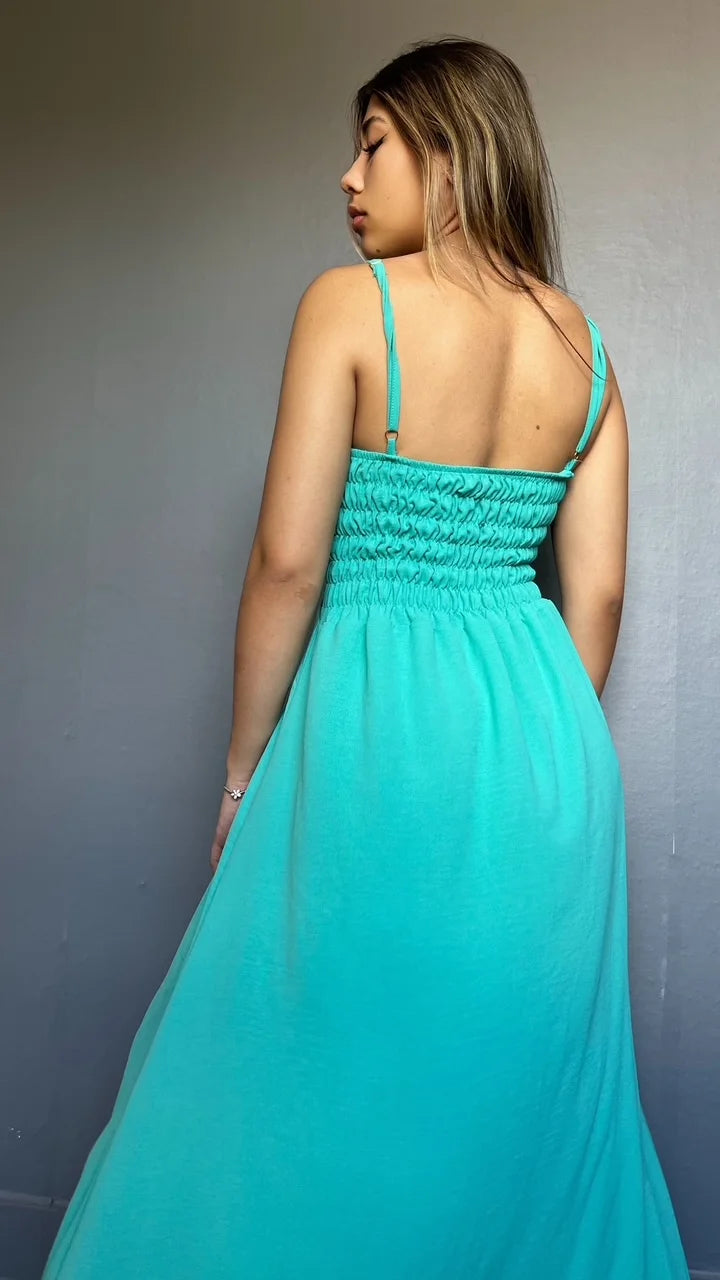 VESTIDO LONGO  LISO