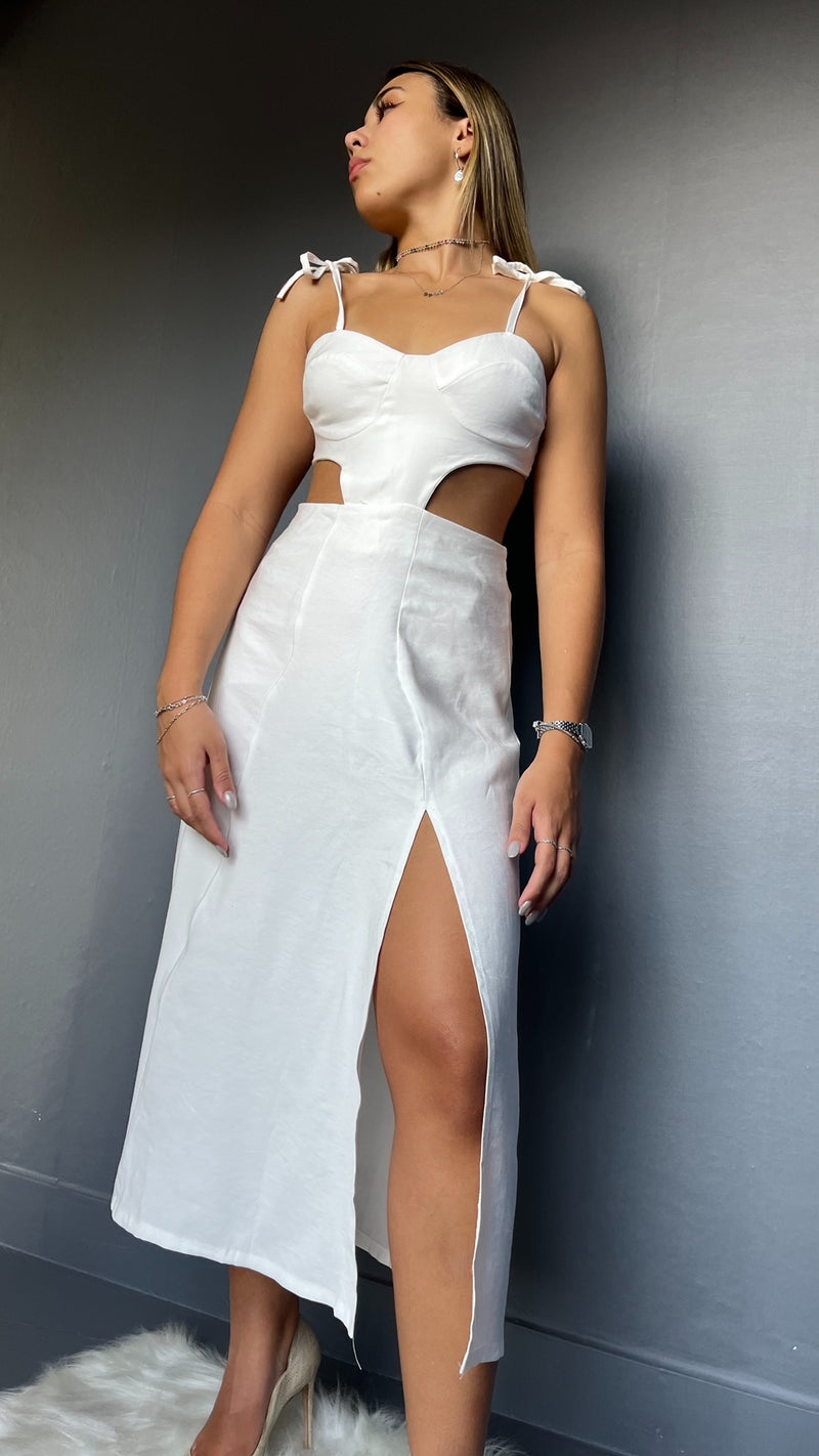 VESTIDO MIDI BRANCO