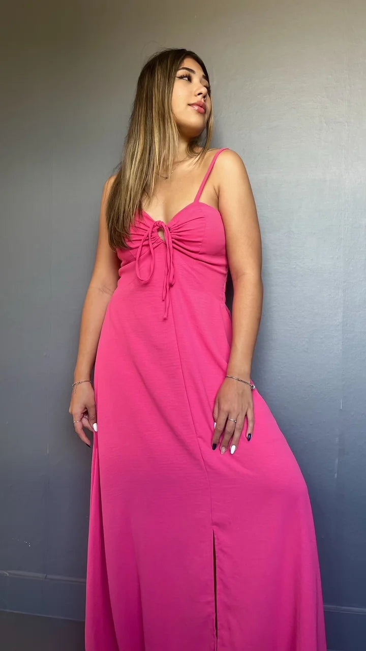 VESTIDO LONGO  LISO