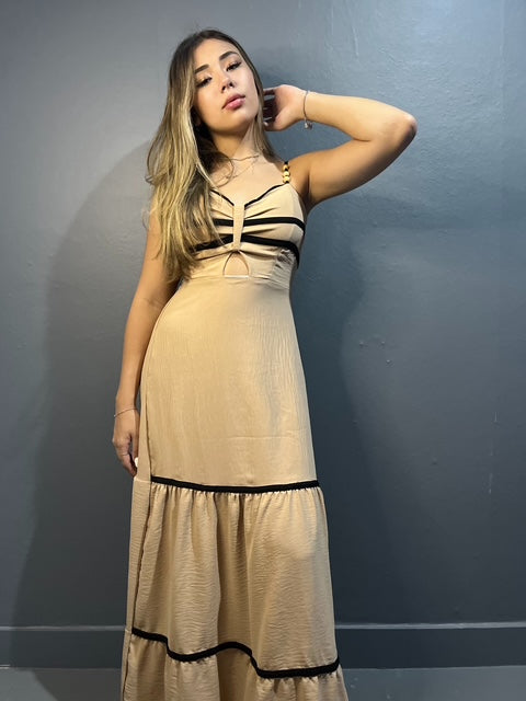 VESTIDO LONGO NUDE